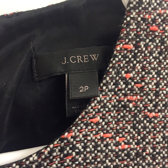 NWOT J Crew pink black and gray tweed dress 2P - Picture 3 of 4